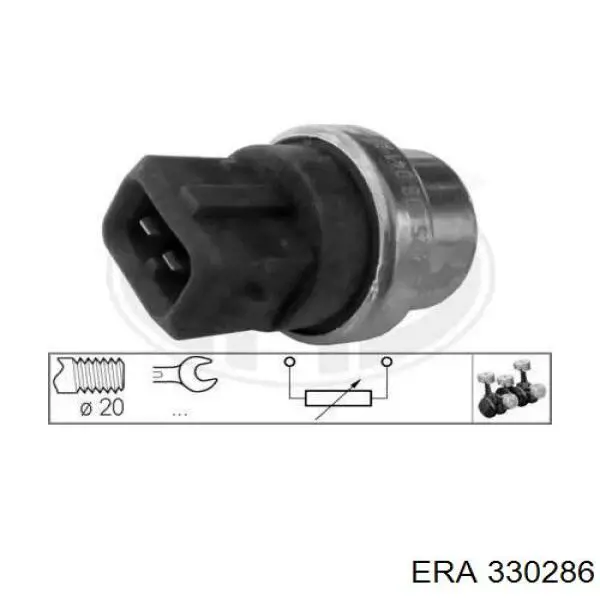 Термодатчик охолоджуючої рідини ERA 330286 ціна, від 3.38 USD