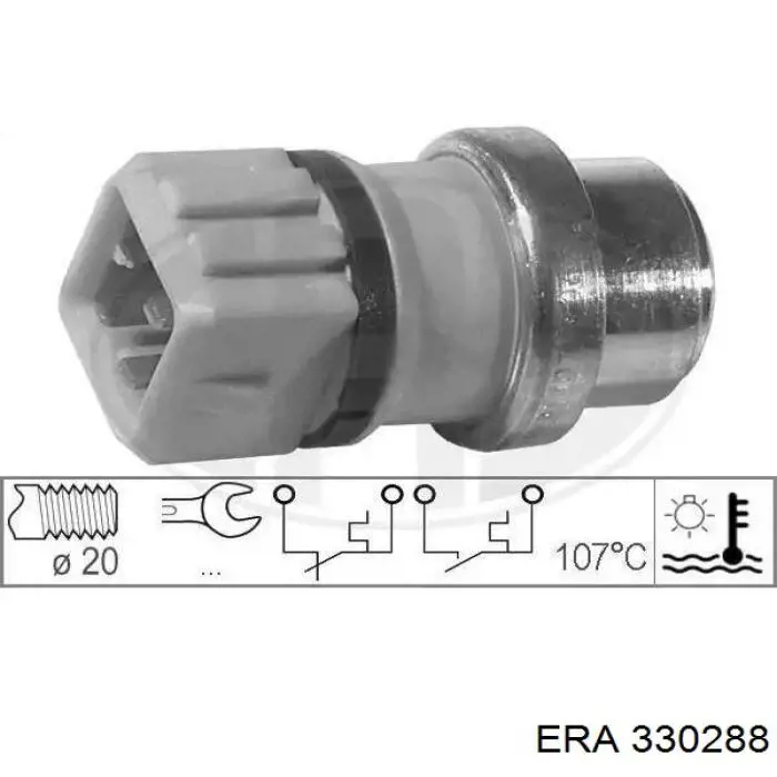 Купити 330288 ERA Датчик температури охолоджуючої рідини