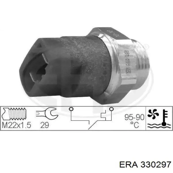 330297 ERA термо-датчик включення вентилятора радіатора