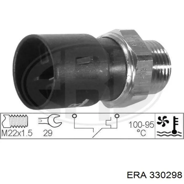 330298 ERA термо-датчик включення вентилятора радіатора