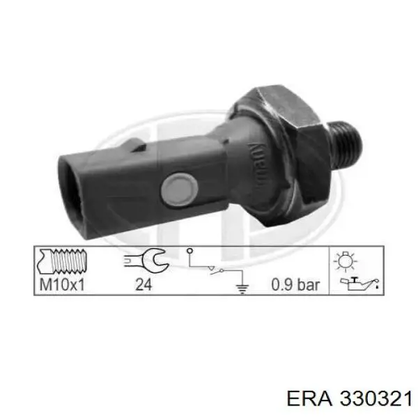 Купити 330321 ERA Датчик тиску масла