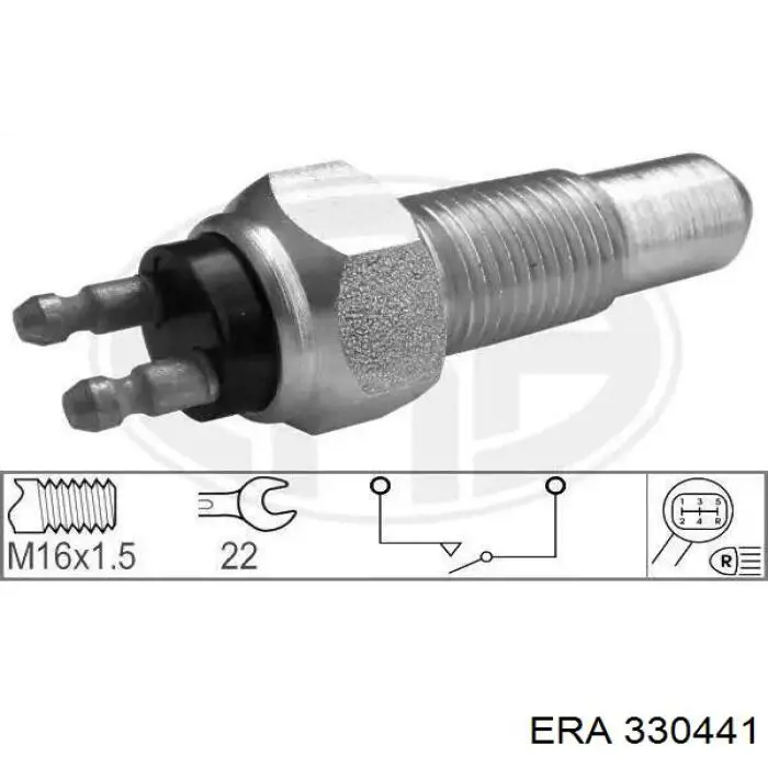 Датчик включення ліхтарів заднього ходу 330441 ERA