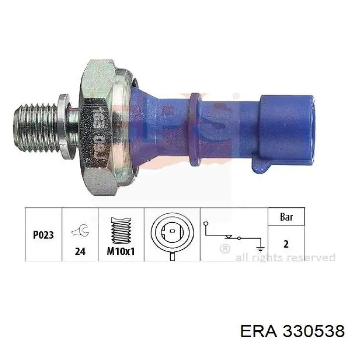 Манометри (показник тиску масла) ERA 330538 ціна, від 3.70 USD