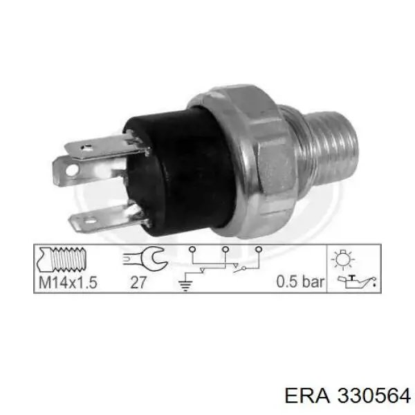 Манометри (показник тиску масла) ERA 330564 ціна, від 4.24 USD