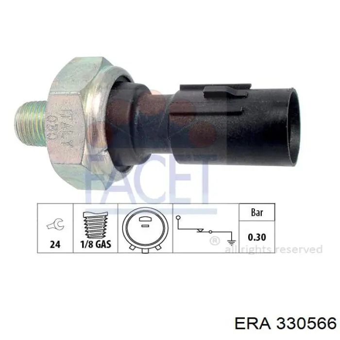 Манометри (показник тиску масла) ERA 330566 ціна, від 5.21 USD
