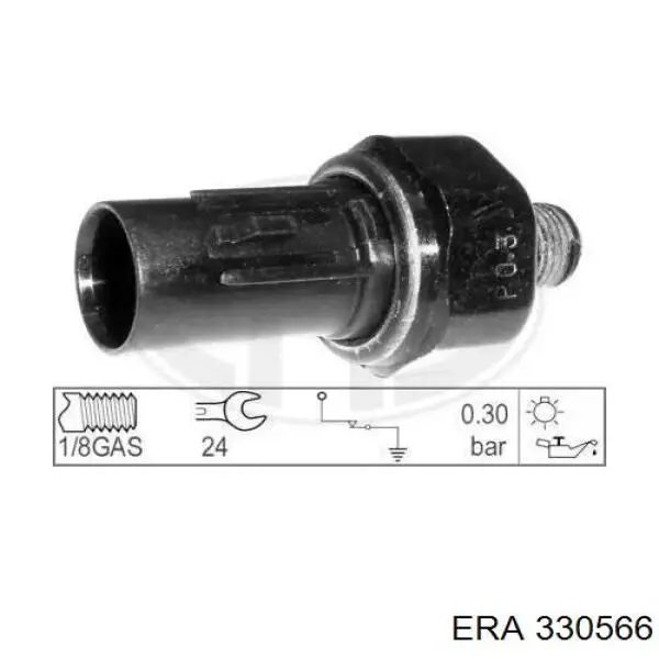 Купити 330566 ERA Датчик тиску масла