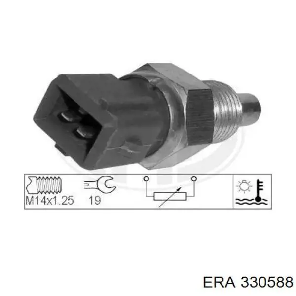 Термодатчик охолоджуючої рідини ERA 330588 ціна, від 6.54 USD