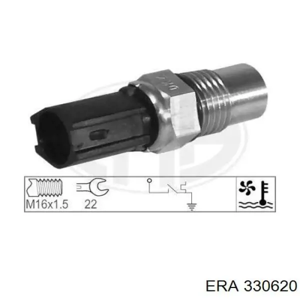 Датчик температури радіатора ERA 330620 ціна, від 72.19 USD