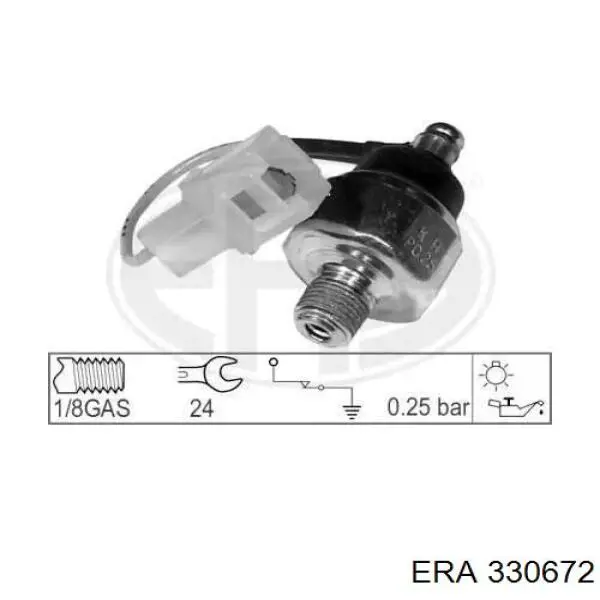 Манометри (показник тиску масла) ERA 330672 ціна, від 4.81 USD
