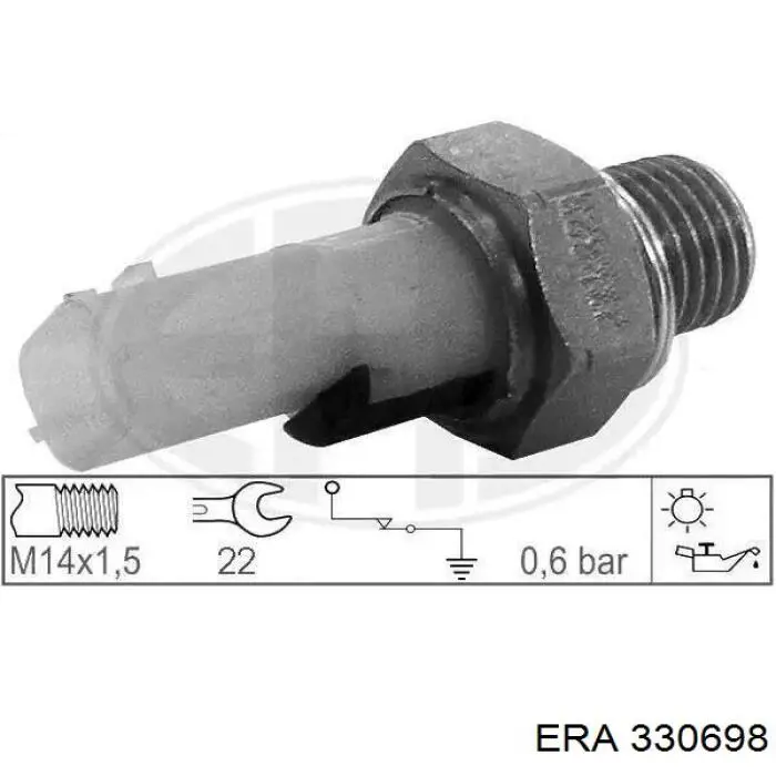 Купити 330698 ERA Датчик тиску масла