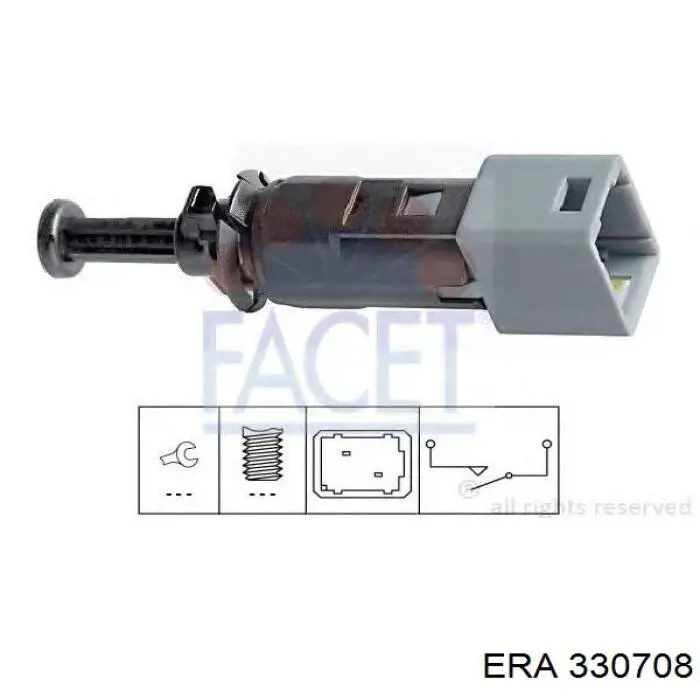 Кнопка стоп-сигналу ERA 330708 ціна, від 5.87 USD