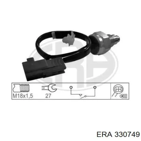 Датчик ліхтарів заднього ходу ERA 330749 ціна, від 22.96 USD