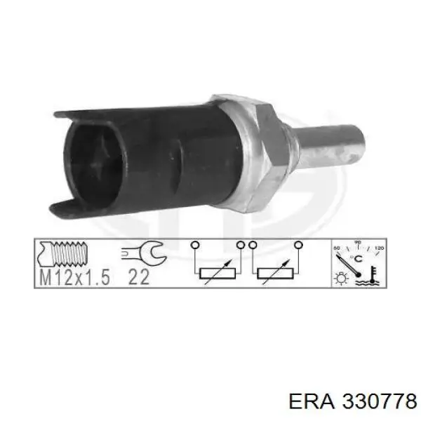 Купити 330778 ERA Датчик температури охолоджуючої рідини