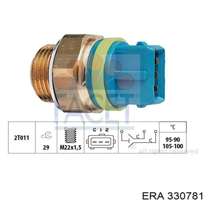 Датчик температури радіатора ERA 330781 ціна, від 13.77 USD