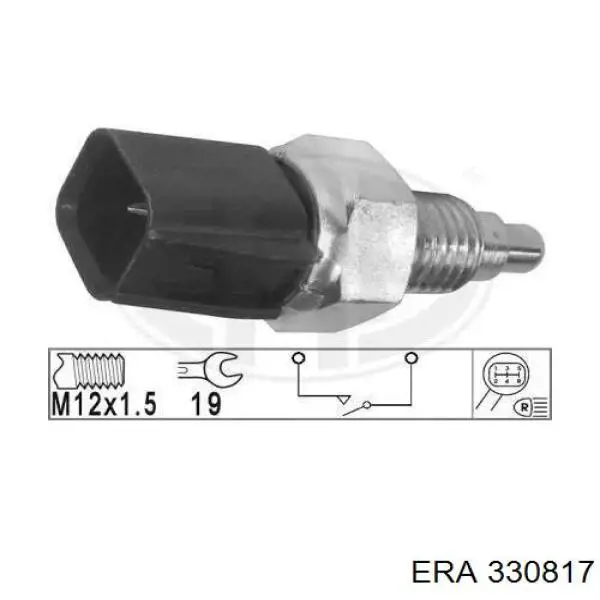 Датчик включення ліхтарів заднього ходу 330817 ERA