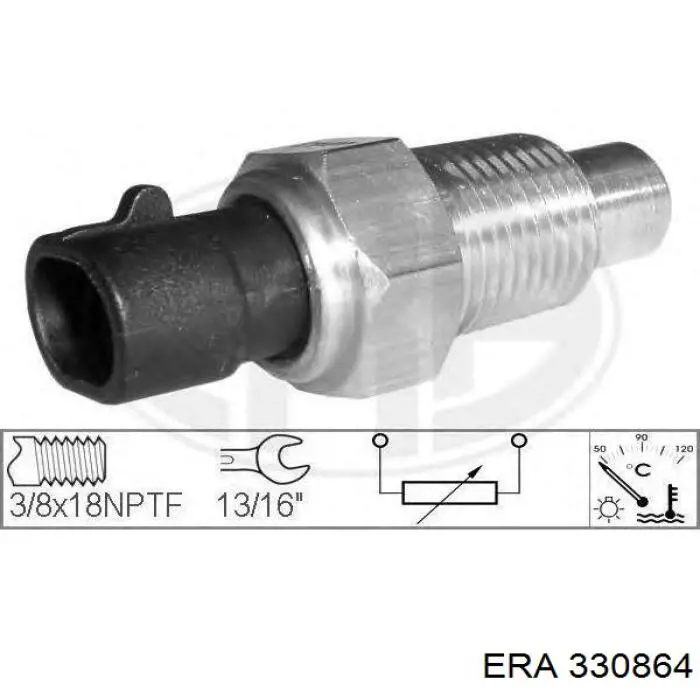 Термодатчик охолоджуючої рідини ERA 330864 ціна, від 6.33 USD