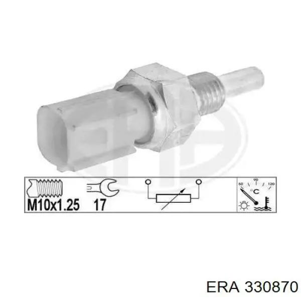 Датчик температури радіатора ERA 330870 ціна, від 4.01 USD
