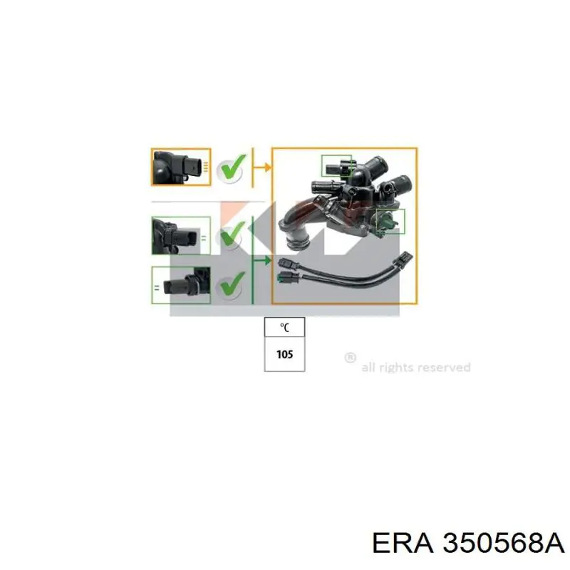 Кожух термостата ERA 350568A ціна, від 66.31 USD