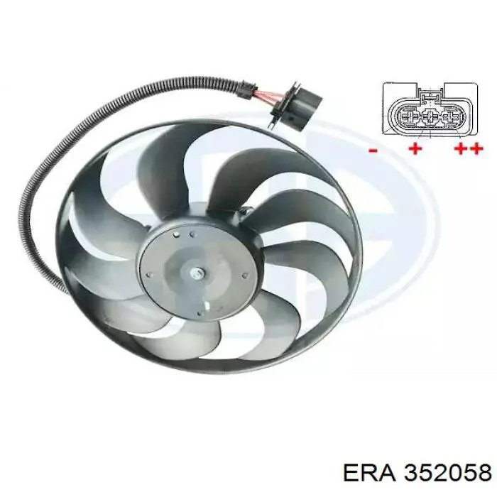 Вентилятор радіатора ERA 352058 ціна, від 25.34 USD