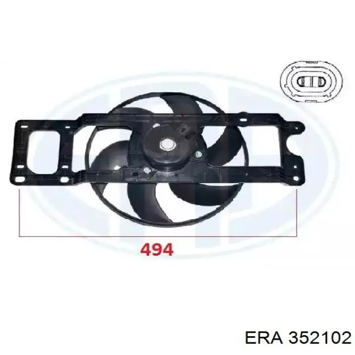 352102 ERA Електровентилятор радіатора