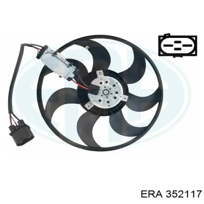 352117 ERA Вентилятор системи охолодження правий