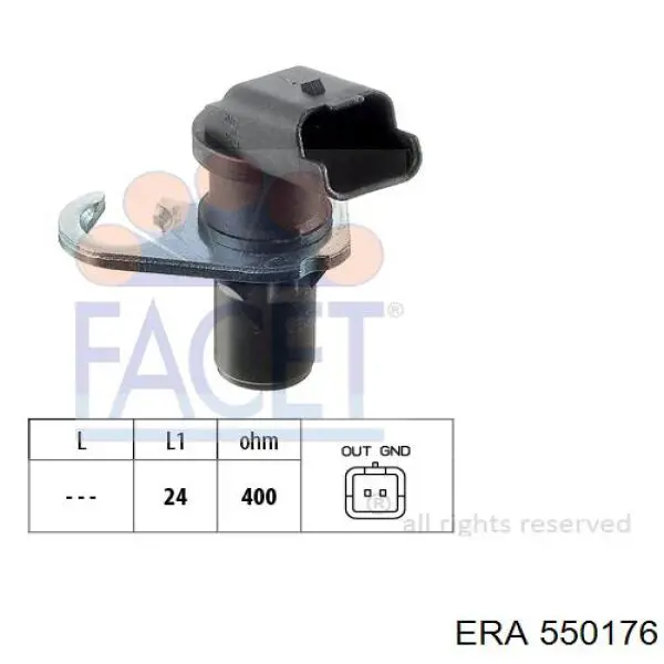 Датчик обертів колінвалу ERA 550176 ціна, від 11.25 USD