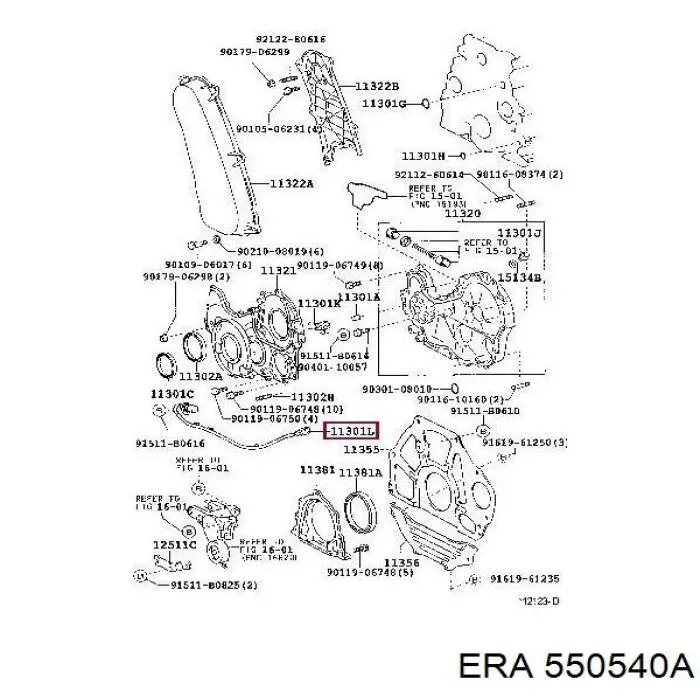 Датчик обертів колінвалу ERA 550540A ціна, від 21.53 USD