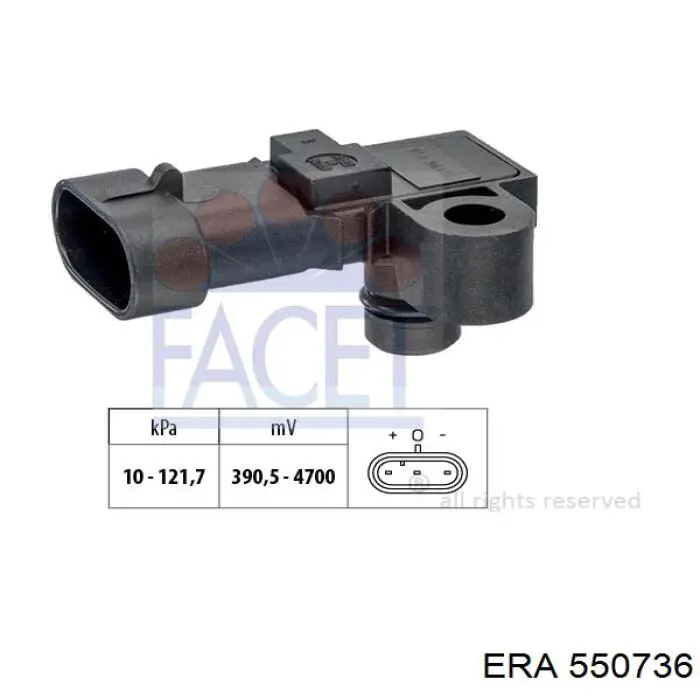 MAP сенсор ERA 550736 ціна, від 14.51 USD