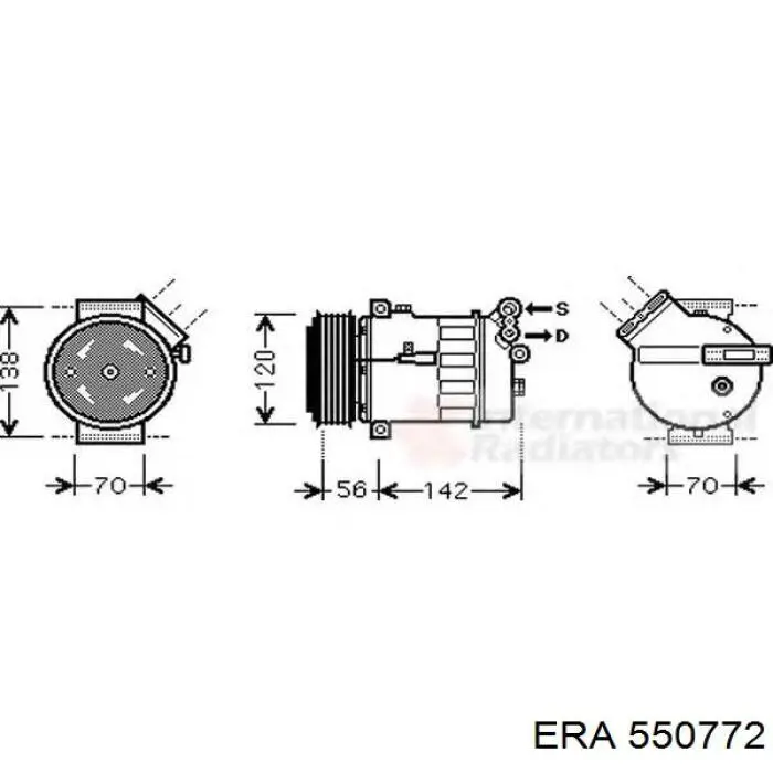Купити 550772 ERA Датчик положення (оборотів) коленвалу