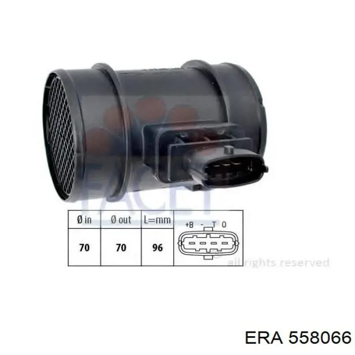 Датчик масової витрати повітря ERA 558066 ціна, від 22.55 USD