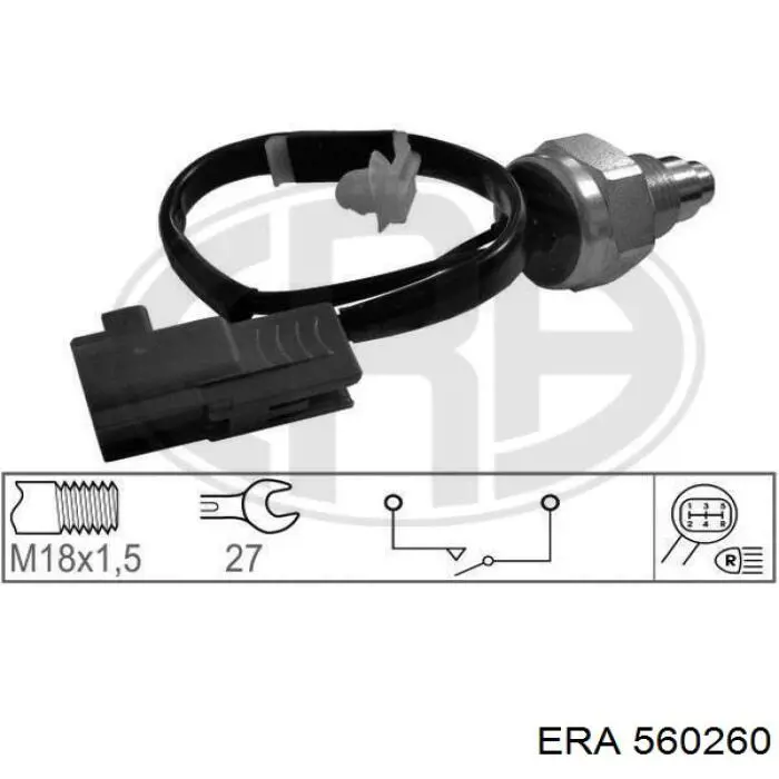 Датчик АБС (ABS) задній 560260 ERA