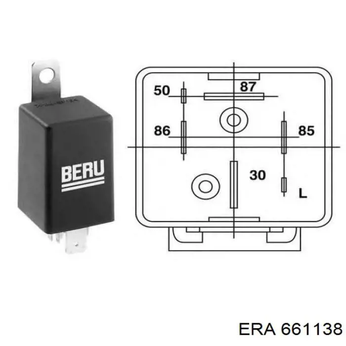 Реле свічок накалу 661138 ERA