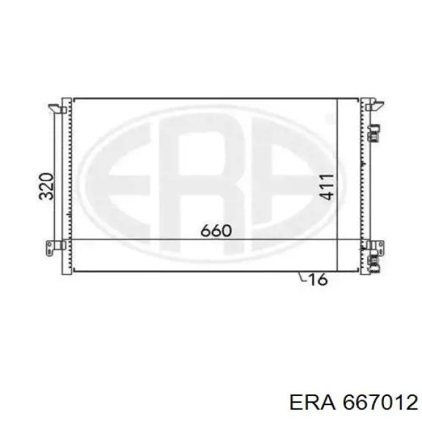 Конденсатор кондиціонера ERA 667012 ціна, від 69.85 USD