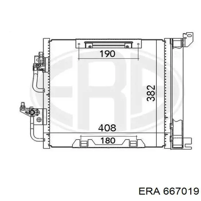 Конденсатор кондиціонера ERA 667019 ціна, від 81.29 USD