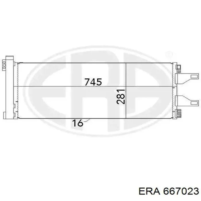 Конденсатор кондиціонера ERA 667023 ціна, від 81.74 USD
