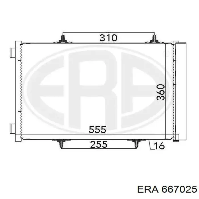 Конденсатор кондиціонера ERA 667025 ціна, від 74.47 USD