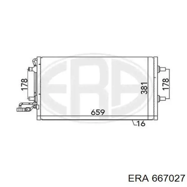 667027 ERA радіатор кондиціонера
