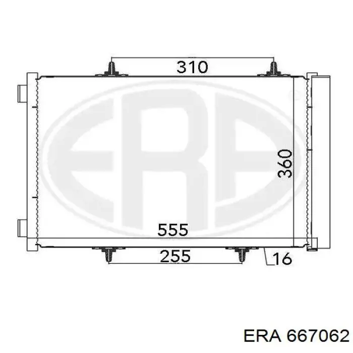 Конденсатор кондиціонера ERA 667062 ціна, від 59.06 USD