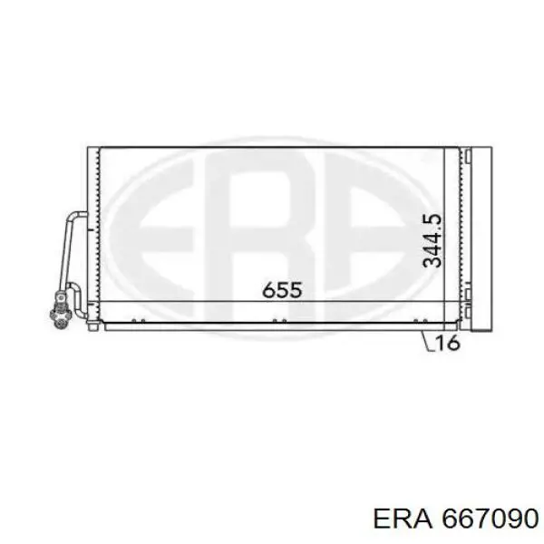 Конденсатор кондиціонера ERA 667090 ціна, від 91.54 USD