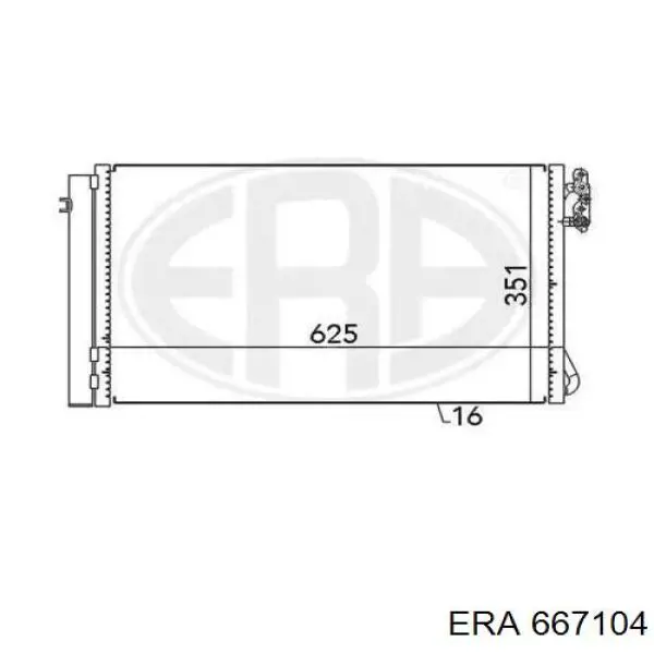 Конденсатор кондиціонера ERA 667104 ціна, від 77.89 USD