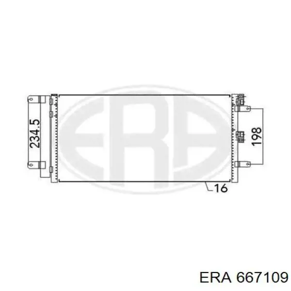 Конденсатор кондиціонера ERA 667109 ціна, від 81.59 USD