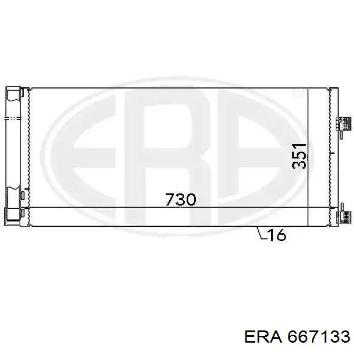 Конденсатор кондиціонера ERA 667133 ціна, від 81.11 USD