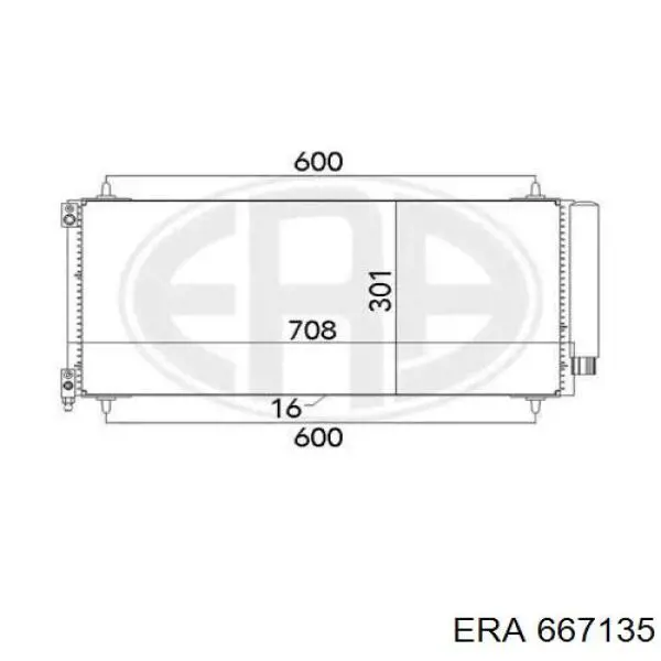 Конденсатор кондиціонера ERA 667135 ціна, від 104.48 USD