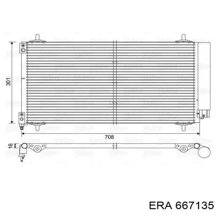 667135 ERA радіатор кондиціонера