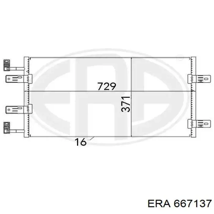 Конденсатор кондиціонера ERA 667137 ціна, від 82.28 USD