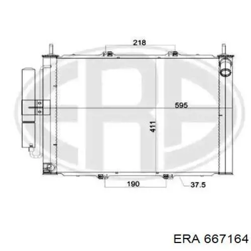 Радіатор кондиціонера 7711497454 Renault (RVI)