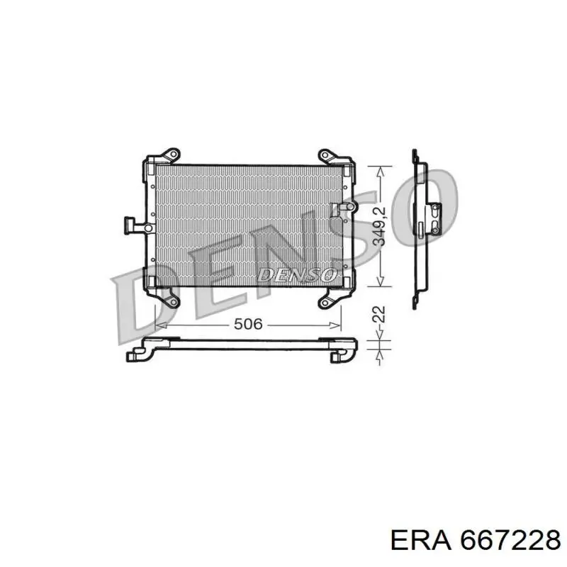 Конденсатор кондиціонера ERA 667228 ціна, від 80.24 USD
