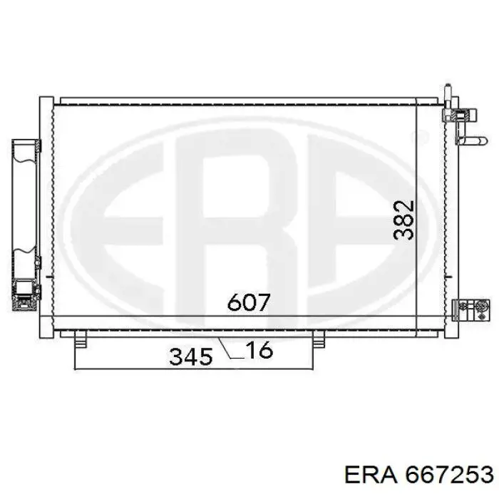 Конденсатор кондиціонера ERA 667253 ціна, від 43.33 USD