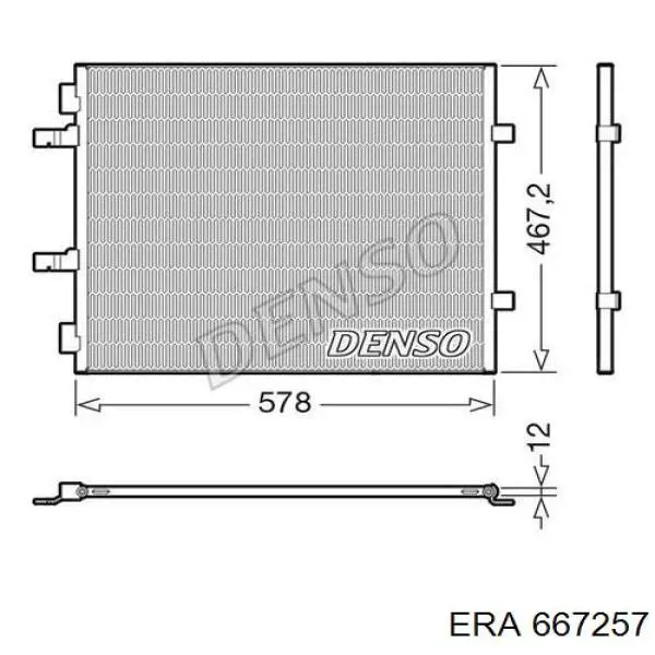 Конденсатор кондиціонера ERA 667257 ціна, від 82.08 USD