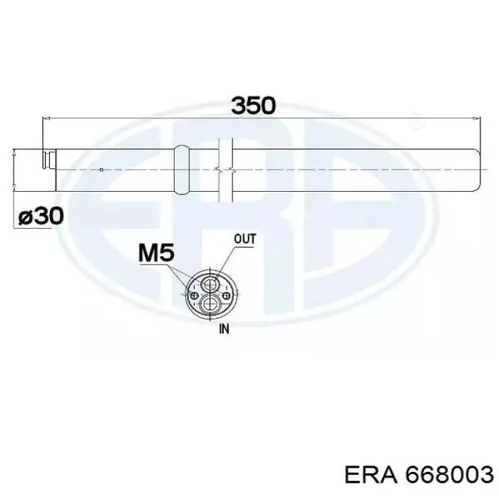 Ресивер-осушувач кондиціонера ERA 668003 ціна, від 12.99 USD